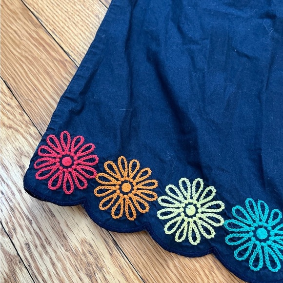 CrewCuts J.crew Navy Dress Floral Flower Ruffle 5 - Picture 2 of 4